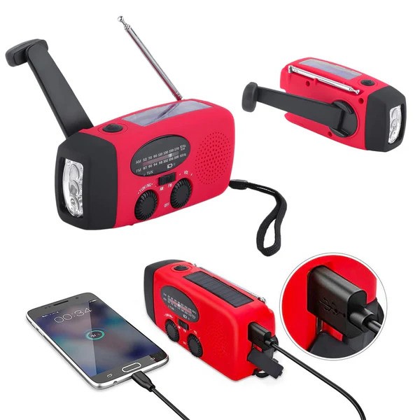 Noodradio met zaklamp